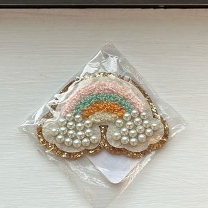 Stoney Clover Lane rainbow patch. Glitter pearl rainbow. New.